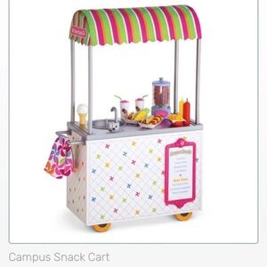 American Girl Campus Snack Cart street vendor retired 2013 excellent preowned